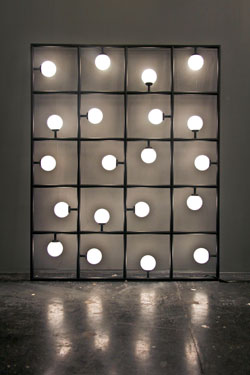 Table lamp to place against a wall Squares LED. Atelier Areti. 