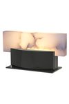 Filao XL lampe de table de luxe en albâtre et aluminium massif. Ateliers&Torsades. 