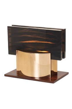 Filao prestige golden obsidian table lamp. Ateliers&Torsades. 