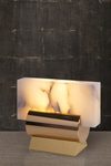 Kyros table lamp in solid bronze and alabaster. Ateliers&Torsades. 