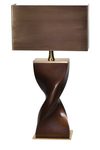 Torsade table lamp and metal shade. Ateliers&Torsades. 