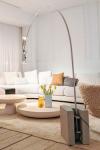 Lampadaire arc en aluminium gris Années 70 Arco. AXIS71. 