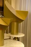 Large Design table lamp in gold finish Ala. AXIS71. 