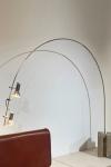 Grey aluminium arc floor lamp 70