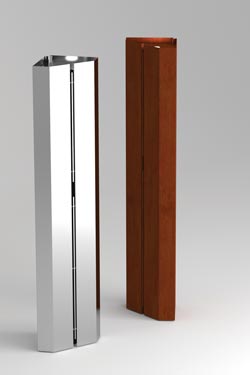 Straight metal floor lamp Column. AXIS71. 