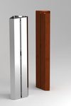 Lampadaire droit en métal du designer Cristophe Gevers Column. AXIS71. 