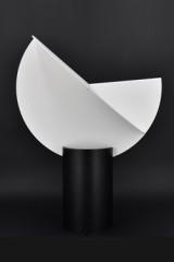Design table lamp in black and white metal Ala. AXIS71. 