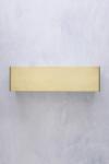 Linear rectangular wall light in gilded metal. AXIS71. 