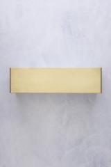 Linear rectangular wall light in gilded metal. AXIS71. 