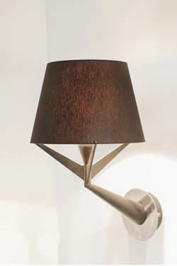 S71 small organic brown wall light. AXIS71. 