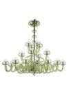 Bissa Boba lustre vert citron 20 lumières . Barovier&Toso. 