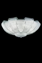 Plissé large dome ceiling light in white Murano crystal. Barovier&Toso. Plissé large dome ceiling light in white Murano crystal. Barovier&Toso.