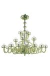 Bissa Boba lime green chandelier 20 lights . Barovier&Toso. 