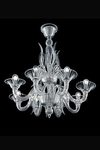 Fauve Art Nouveau crystal chandelier 8 lights. Barovier&Toso. 