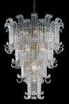New Felci Art Deco chandelier in Venetian crystal 12 lights. Barovier&Toso. 