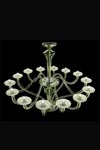 Windsor contemporary lime crystal chandelier 14 lights. Barovier&Toso. 