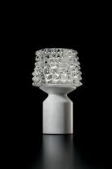 Camparino portable lamp in crystal and white marble<br/>. Barovier&Toso. Camparino portable lamp in crystal and white marble<br/>. Barovier&Toso.
