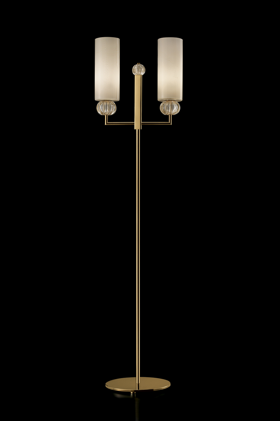 Gallia classic floor lamp with beige opal diffuser. Barovier&Toso. 