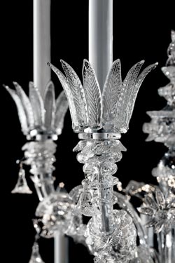 4607 Venetian chandelier transparent 20 lights. Barovier&Toso. 
