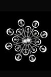 Babylon contemporary white and black chandelier 16 lights. Barovier&Toso. 