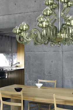 Bissa Boba lime green chandelier 20 lights . Barovier&Toso. 