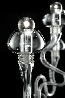 Bissa Boba 16-light crystal snake chandelier. Barovier&Toso. 