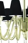 Maryland lime green venetian crystal chandelier 9 lights. Barovier&Toso. 