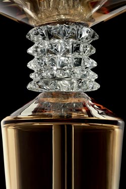 Rosati contemporary crystal chandelier marron glacé 9 lights. Barovier&Toso. 