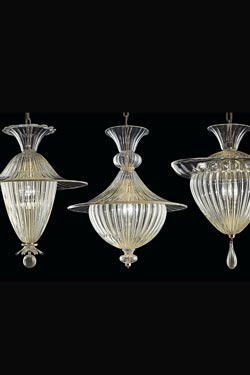 Fanali Veneziani suspension lanterne vénitienne 37cm. Barovier&Toso. 