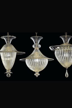 Fanali Veneziani venetian lantern pendant 37cm. Barovier&Toso. 