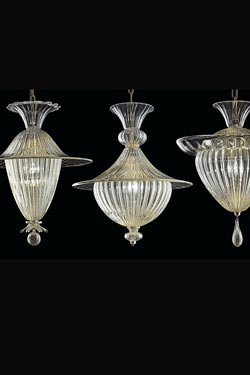 Fanali Veneziani venetian lantern pendant 42cm. Barovier&Toso. 