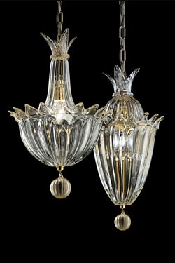 Fanali Veneziani venetian lantern pendant 25cm. Barovier&Toso. 