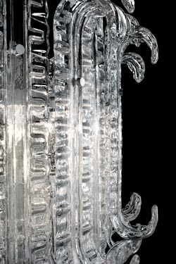 New Felci lustre Art Déco en Cristal de Venise 18 lumières. Barovier&Toso. 