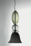 Perseus small contemporary pendant lamp in Murano crystal . Barovier&Toso. 