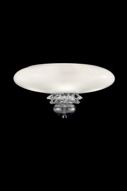 Anversa applique classique en cristal vénitien blanc. Barovier&Toso. 