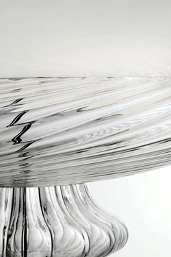 Pigalle plafonnier Belle Époque en cristal blanc 60cm. Barovier&Toso. 