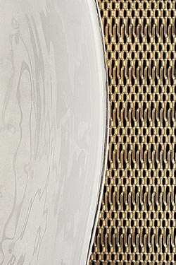 Alumina grande applique contemporaine inspiration Art Déco . Barovier&Toso. 