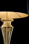 Saint Germain lampe de table rétro en cristal de Murano violet. Barovier&Toso. 