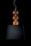 Marta suspension in cognac venetian crystal glass. Barovier&Toso. 