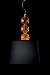 Marta suspension in cognac venetian crystal glass. Barovier&Toso. 