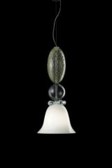 Perseus small contemporary pendant lamp in Murano crystal . Barovier&Toso. 