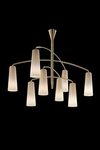 Spiral mobile pendant 8 lights gold. Barovier&Toso. 