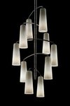 Vertical mobile pendant 10 lights . Barovier&Toso. 