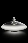 Padma contemporary table lamp in white and transparent Murano crystal. Barovier&Toso. 
