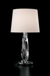 Twins table lamp in Murano crystal and white shade. Barovier&Toso. 