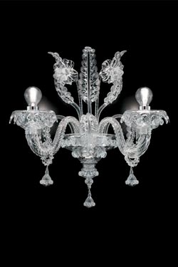 Agadir Venetian wall lamp 2 lights. Barovier&Toso. 