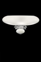 Anversa classic wall lamp in white Venetian crystal . Barovier&Toso. 