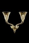 Degas gilded Murano crystal wall lamp. Barovier&Toso. 