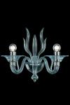 Fauve wall lamp 2 lights aquamarine<br/>. Barovier&Toso. 