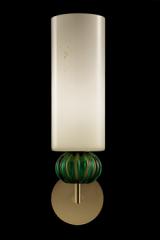 Gallia classic contemporary wall light with green-gold crystal ball. Barovier&Toso. 